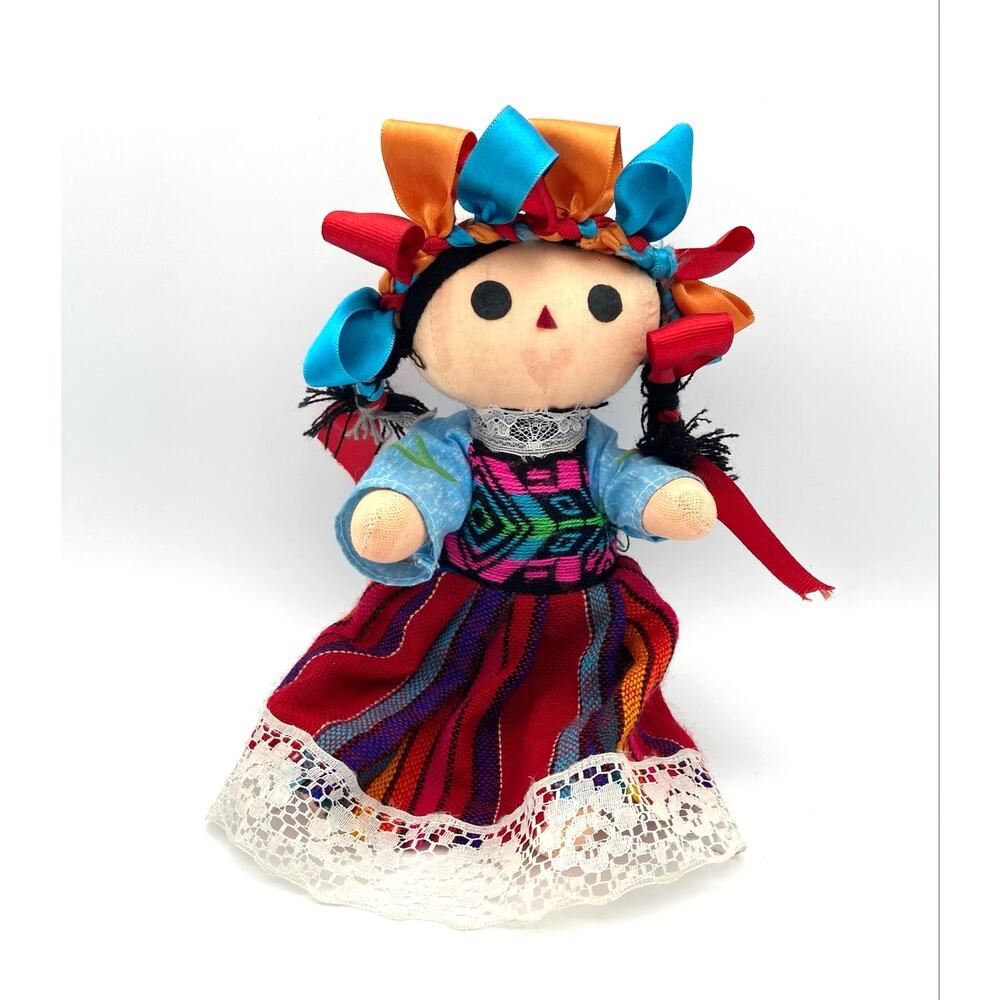Mexican Rag Doll Handmade Lele Doll Maria Doll 9" Mexicana